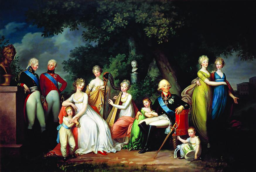 Павел I, Мария Фёдоровна и их дети. Г. Ф. Кюгельген